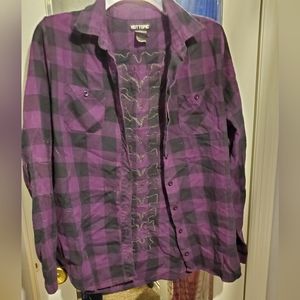 Black and Purple Flannel